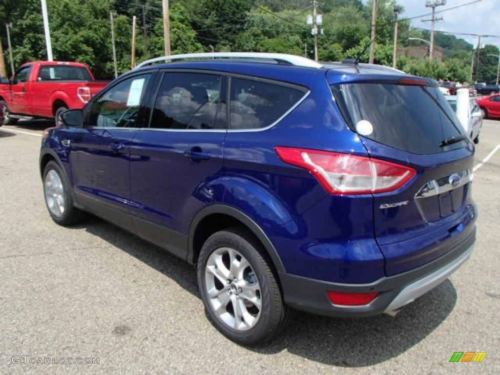 2014 Escape Titanium 1.6L EcoBoost 4WD - Deep Impact Blue / Medium Light Stone photo #6