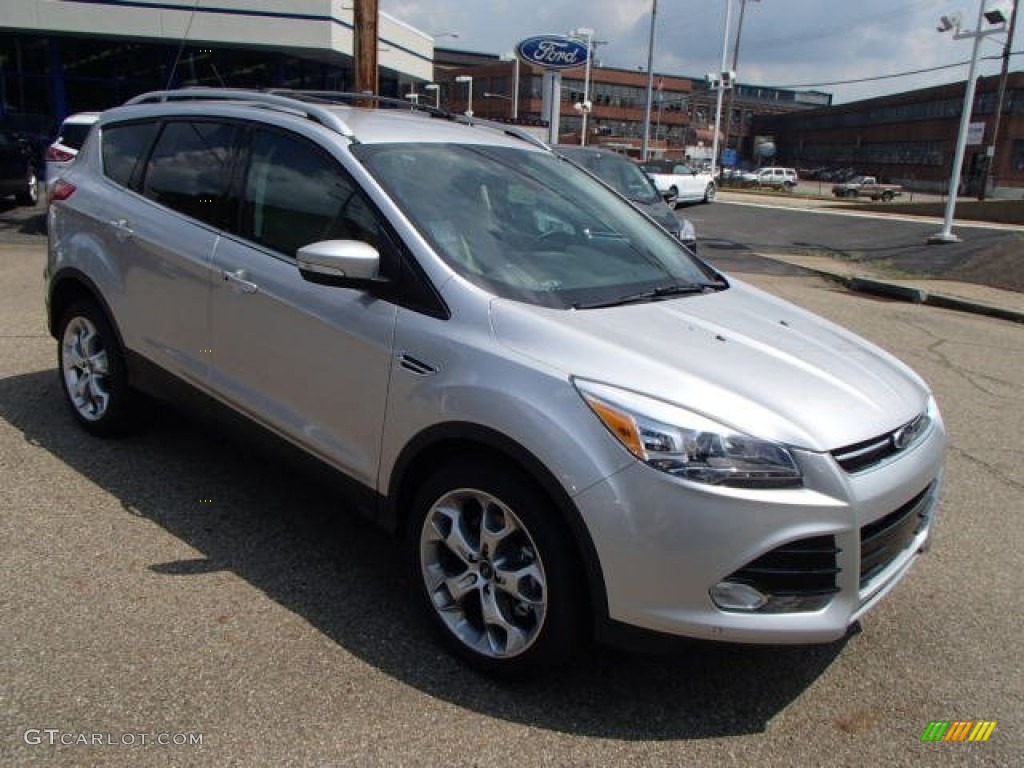 Ingot Silver 2014 Ford Escape Titanium 2.0L EcoBoost 4WD Exterior Photo #83489260
