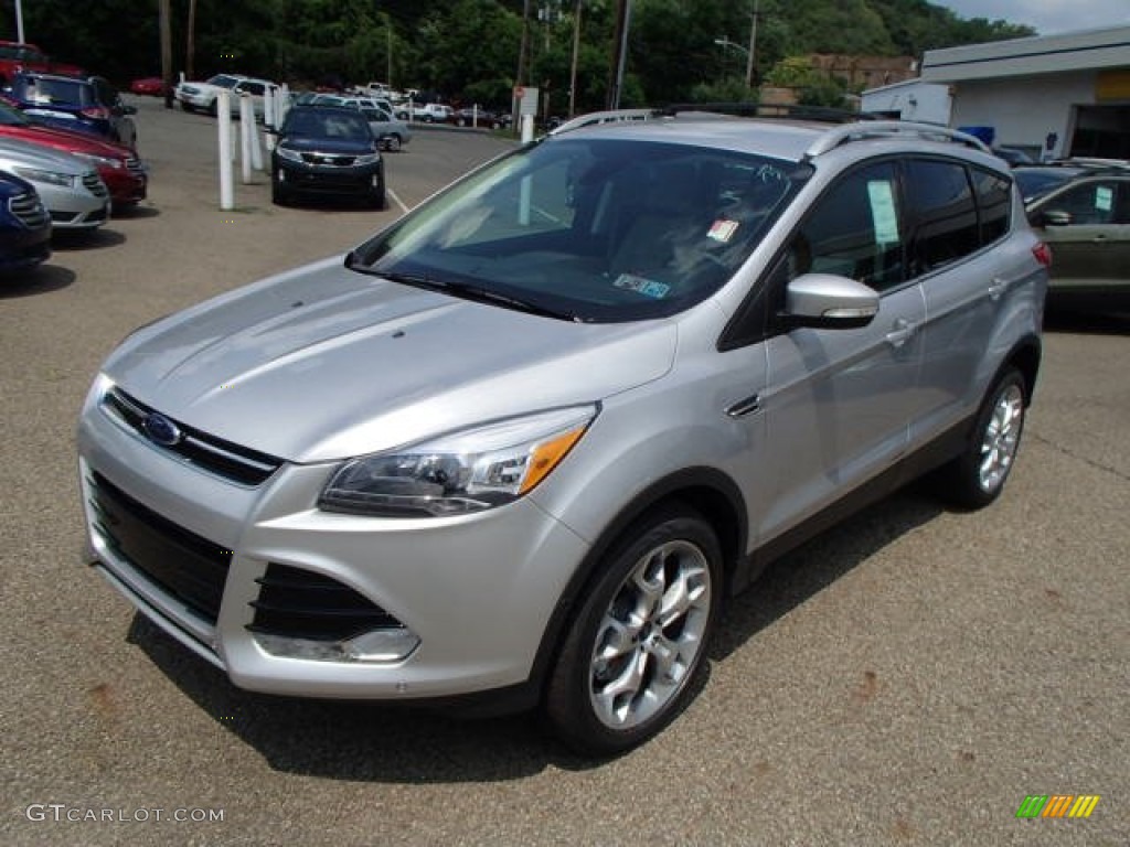 Ingot Silver 2014 Ford Escape Titanium 2.0L EcoBoost 4WD Exterior Photo #83489299