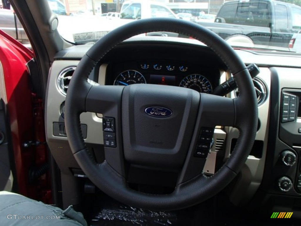 2013 F150 XLT SuperCrew 4x4 - Ruby Red Metallic / Adobe photo #18