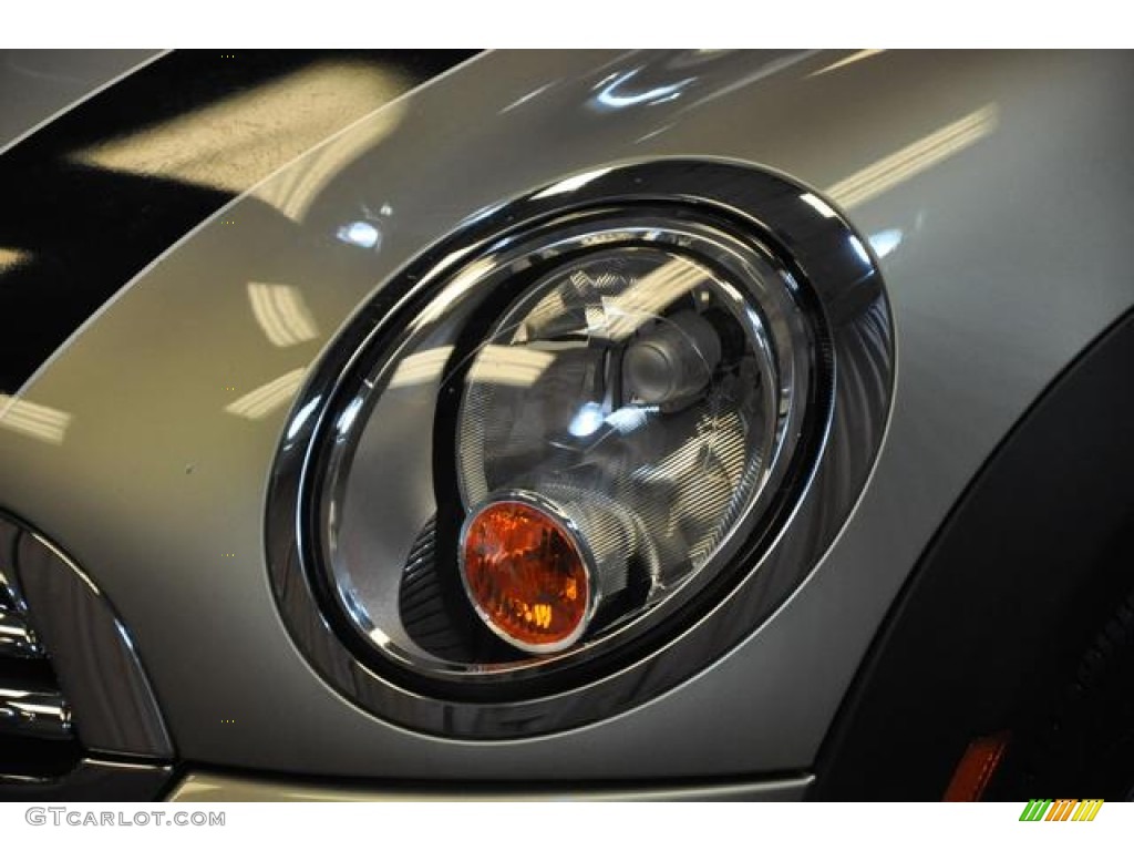 2010 Cooper Hardtop - Sparkling Silver Metallic / Grey/Carbon Black photo #2