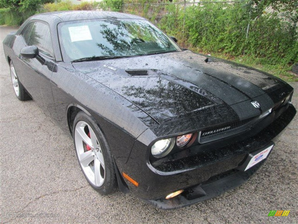 2008 Challenger SRT8 - Brilliant Black Crystal Pearl / Dark Slate Gray photo #1