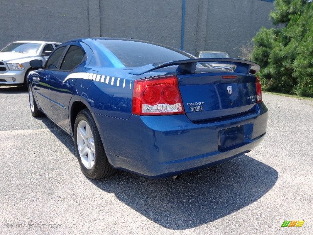 2010 Charger R/T - Deep Water Blue Pearl / Dark Slate Gray photo #4