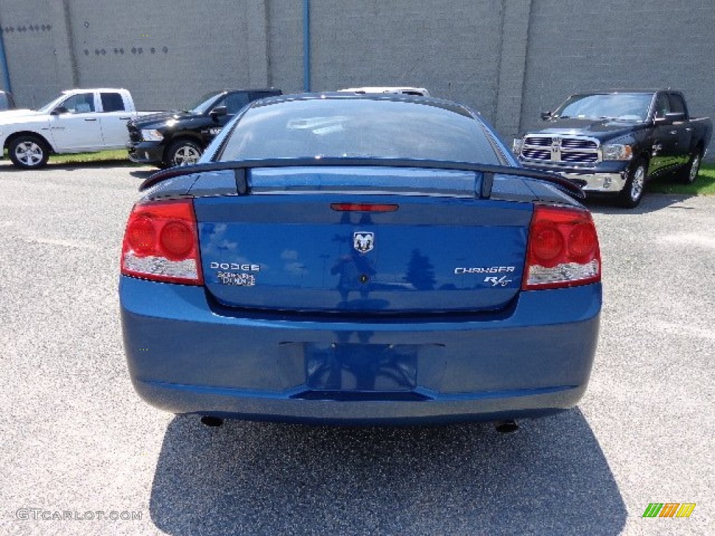 2010 Charger R/T - Deep Water Blue Pearl / Dark Slate Gray photo #5