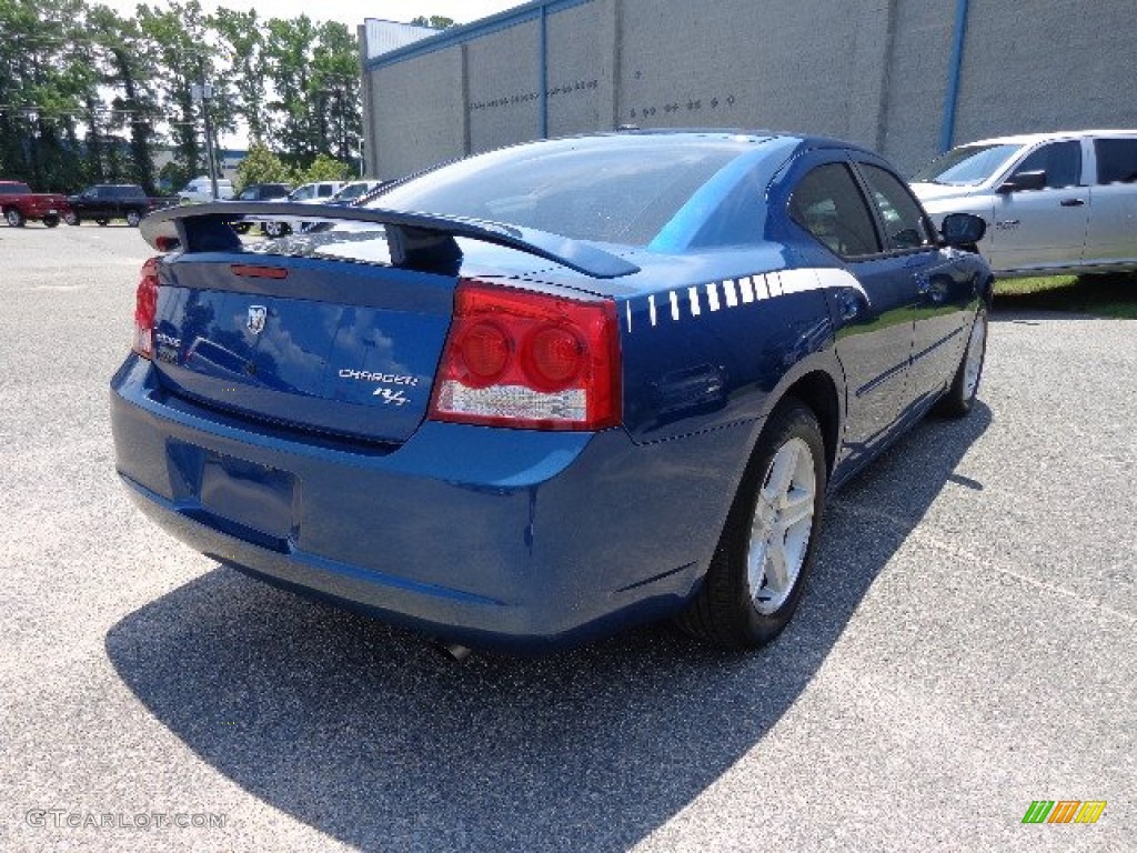 2010 Charger R/T - Deep Water Blue Pearl / Dark Slate Gray photo #6