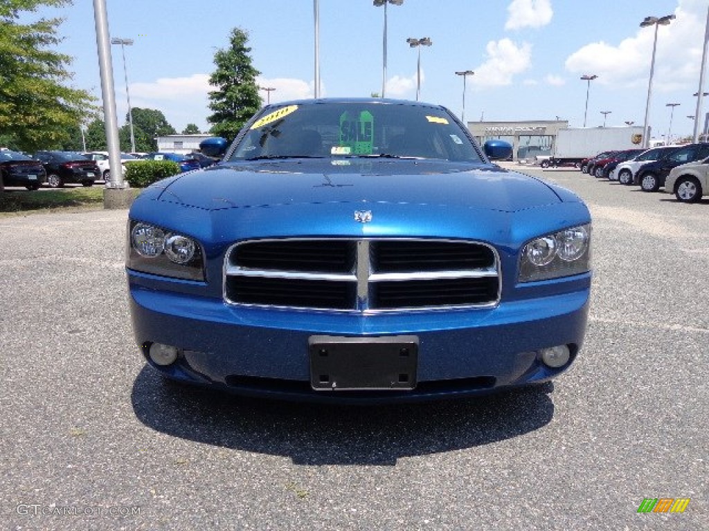2010 Charger R/T - Deep Water Blue Pearl / Dark Slate Gray photo #10