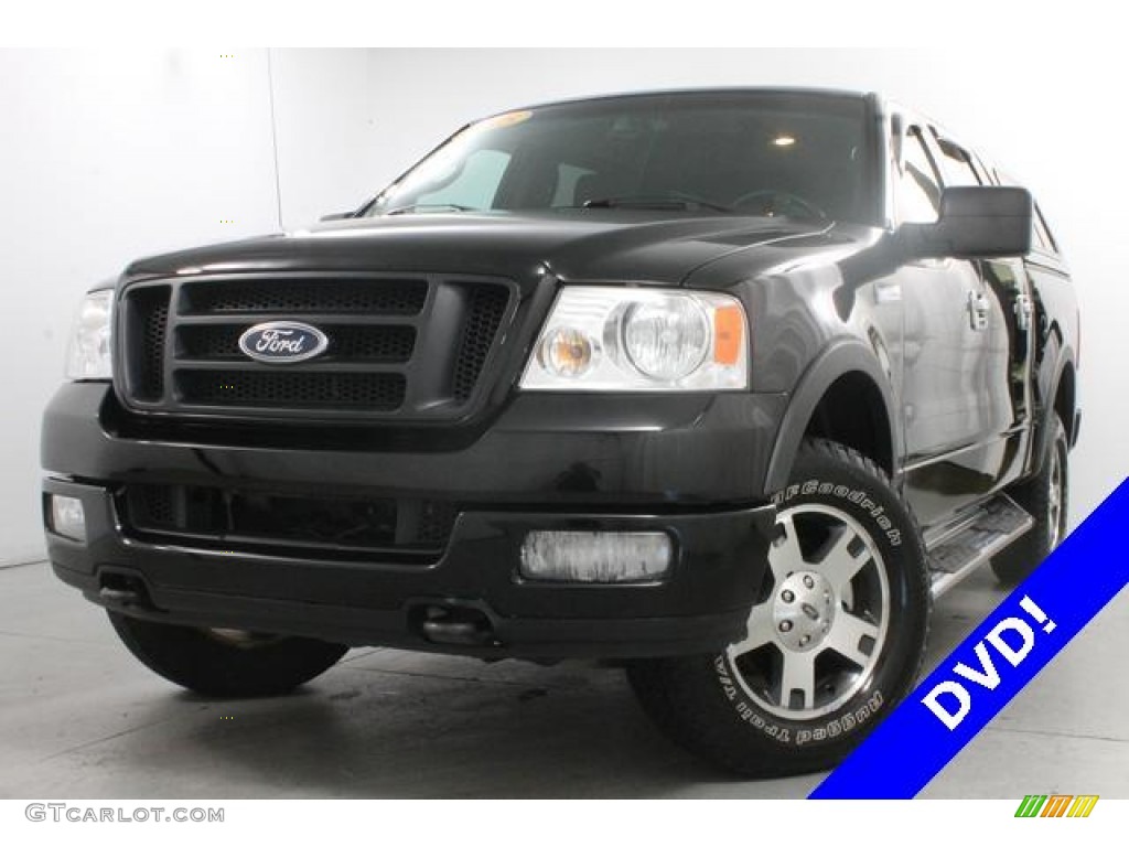 2005 F150 FX4 SuperCrew 4x4 - Black / Medium Flint/Dark Flint Grey photo #2