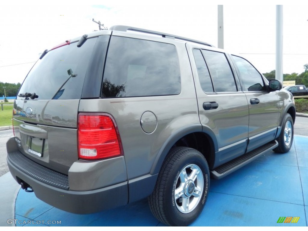 2003 Explorer XLT - Mineral Grey Metallic / Medium Parchment Beige photo #4