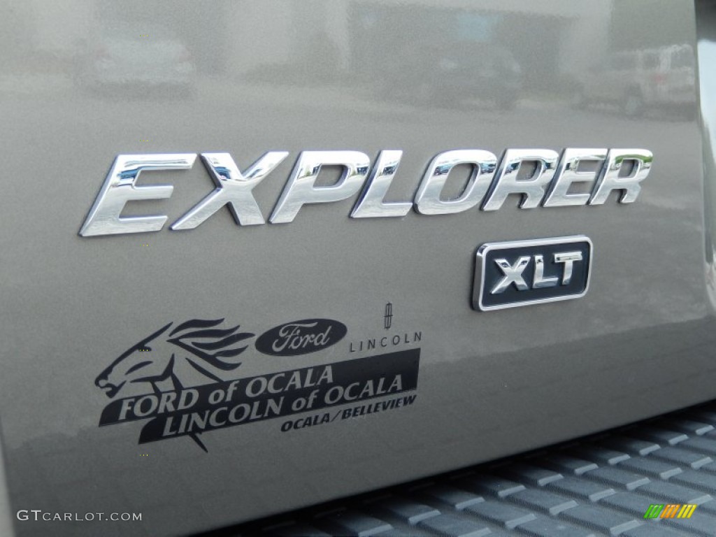 2003 Explorer XLT - Mineral Grey Metallic / Medium Parchment Beige photo #8