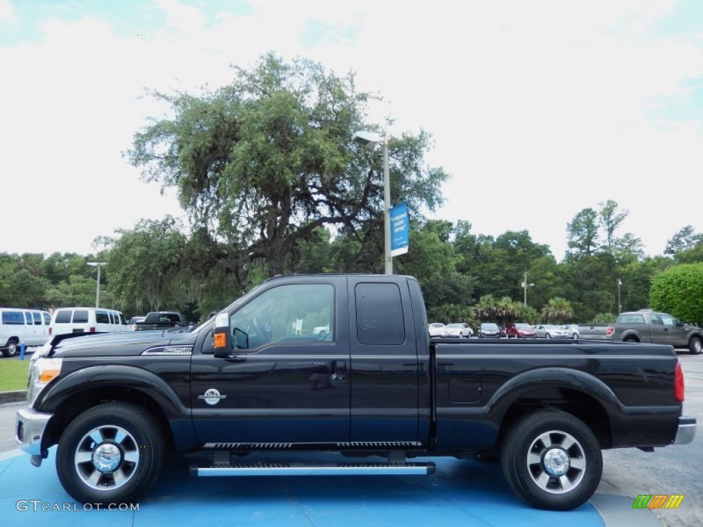 Tuxedo Black Metallic 2011 Ford F250 Super Duty Lariat SuperCab Exterior Photo #83495788