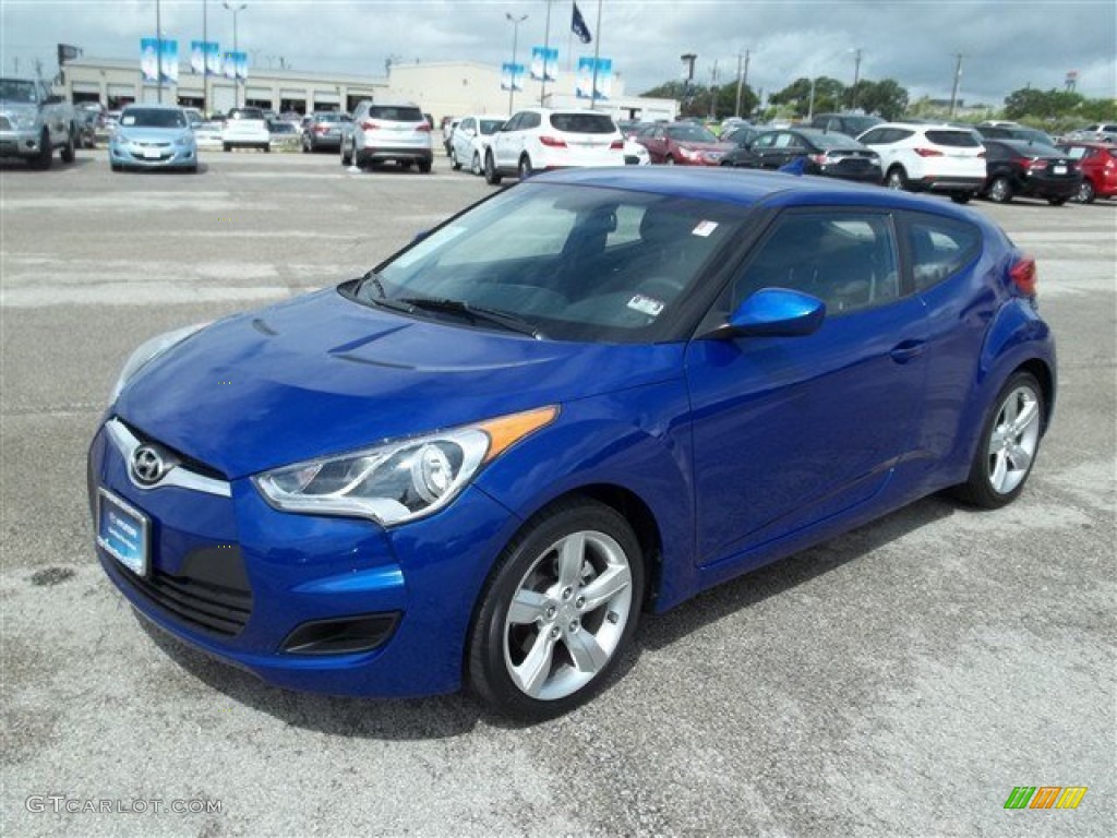 2012 Veloster  - Marathon Blue / Black photo #1