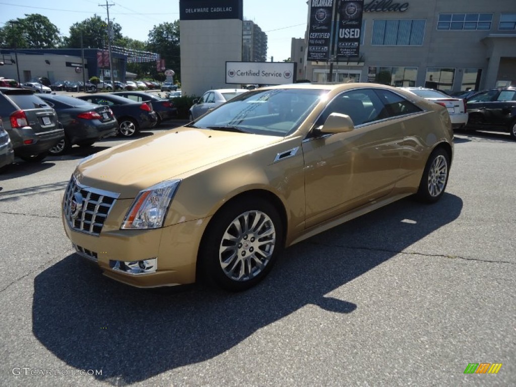 2013 CTS Coupe - Summer Gold Metallic / Cashmere/Ebony photo #2