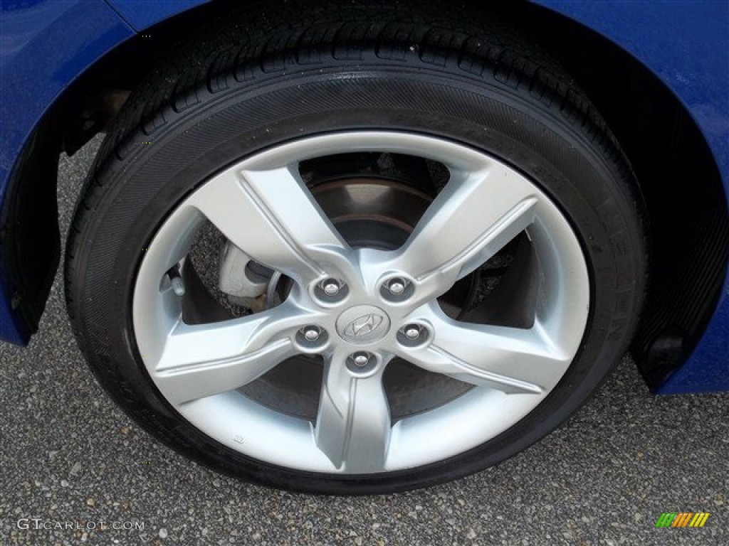 2012 Veloster  - Marathon Blue / Black photo #5
