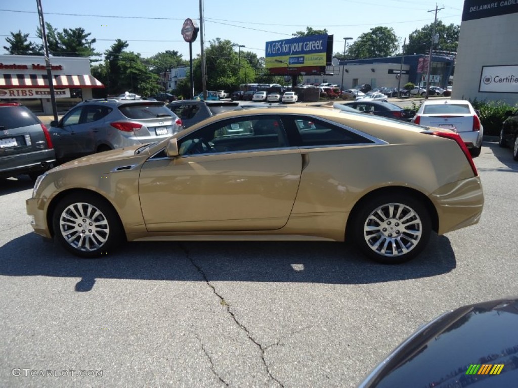 2013 CTS Coupe - Summer Gold Metallic / Cashmere/Ebony photo #9