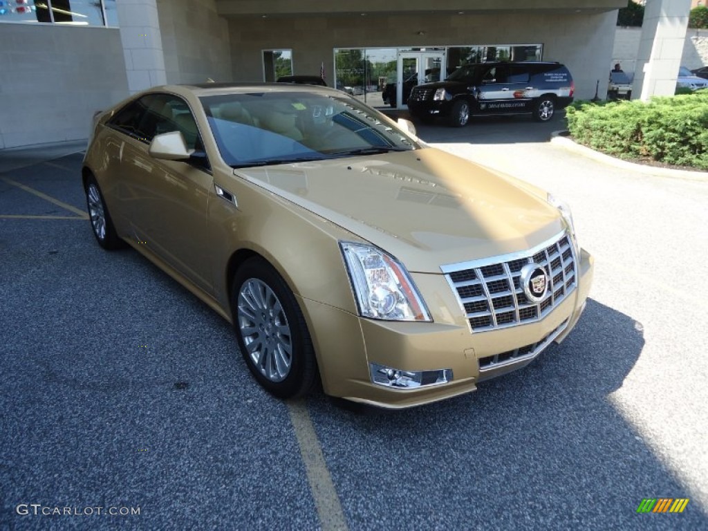 2013 CTS Coupe - Summer Gold Metallic / Cashmere/Ebony photo #48