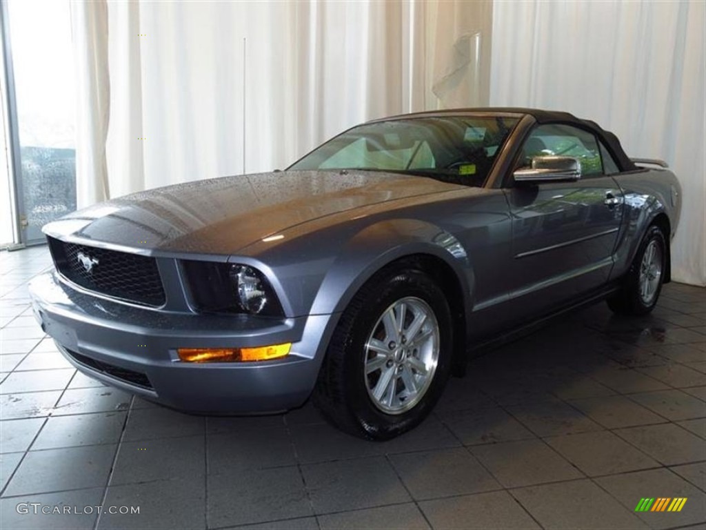 2006 Mustang V6 Premium Convertible - Tungsten Grey Metallic / Dark Charcoal photo #6