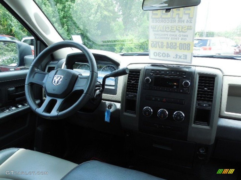 2010 Ram 1500 ST Quad Cab - Deep Water Blue Pearl / Dark Slate/Medium Graystone photo #11