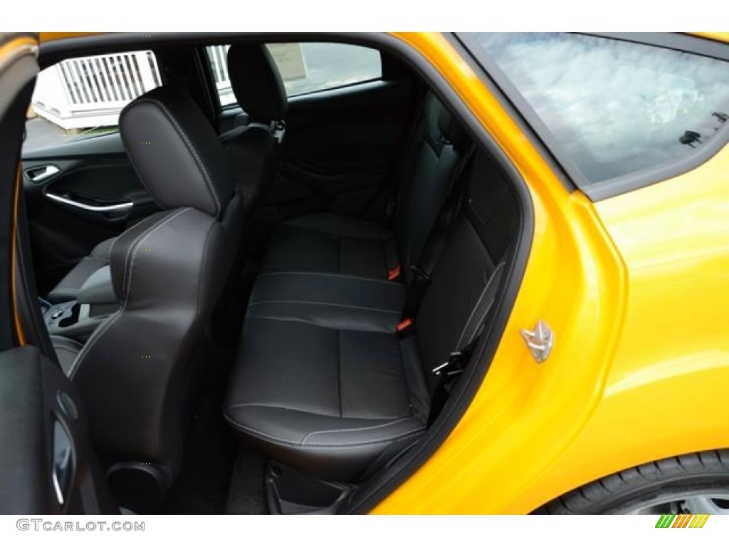 2013 Focus ST Hatchback - Tangerine Scream Tri-Coat / ST Charcoal Black Full-Leather Recaro Seats photo #12