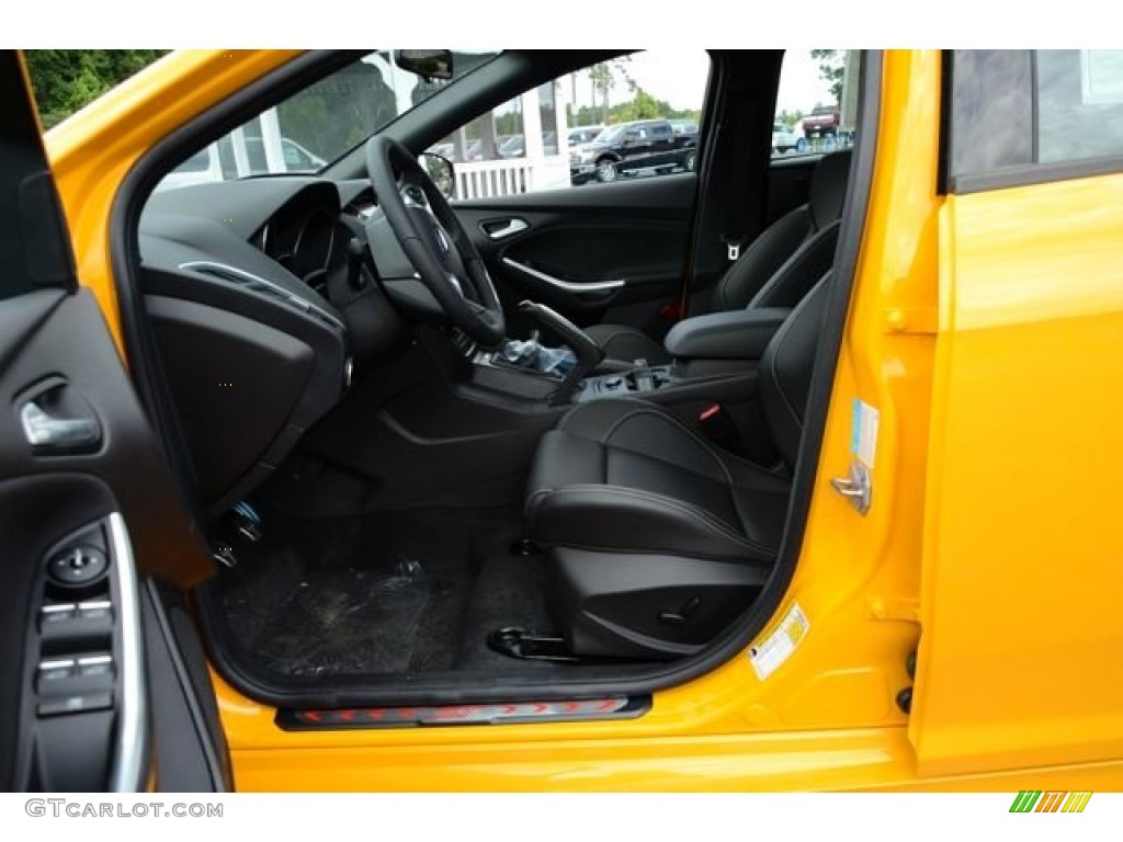 2013 Focus ST Hatchback - Tangerine Scream Tri-Coat / ST Charcoal Black Full-Leather Recaro Seats photo #19