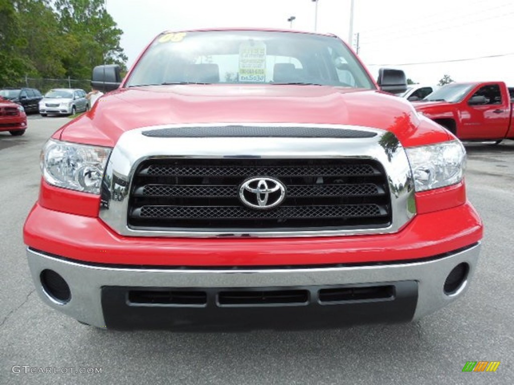 2008 Tundra SR5 Double Cab - Radiant Red / Graphite Gray photo #13