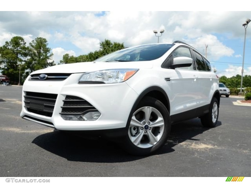 2013 Escape SE 2.0L EcoBoost 4WD - Oxford White / Charcoal Black photo #1