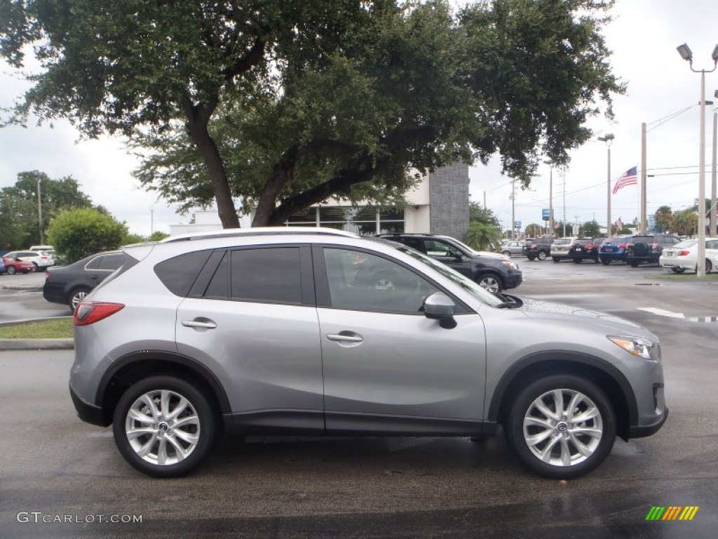 Liquid Silver Metallic 2014 Mazda CX-5 Grand Touring Exterior Photo #83504140