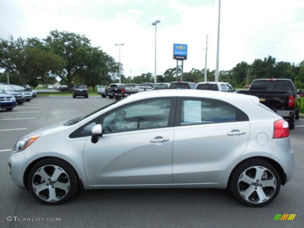 Bright Silver 2012 Kia Rio Rio5 EX Hatchback Exterior Photo #83504175