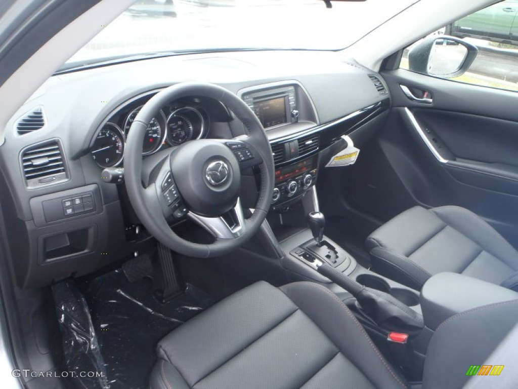Black Interior 2014 Mazda CX-5 Grand Touring Photo #83504382