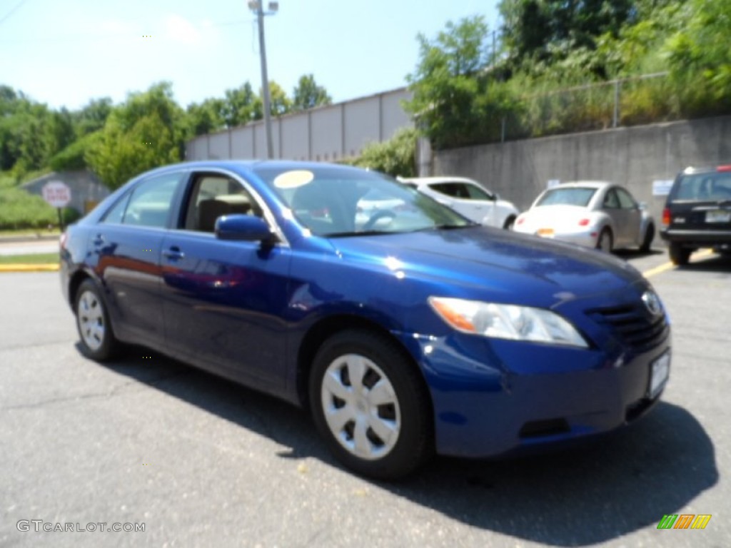 2008 Camry LE - Blue Ribbon Metallic / Bisque photo #3