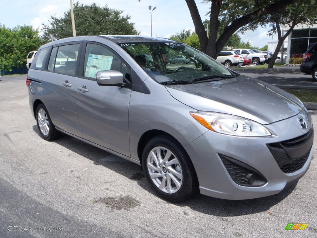 2013 MAZDA5 Sport - Liquid Silver Metallic / Black photo #1