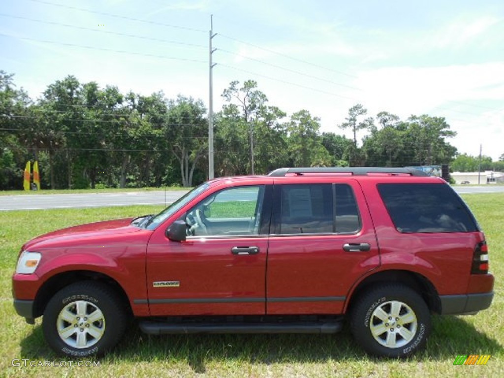 2006 Explorer XLS - Redfire Metallic / Stone photo #2