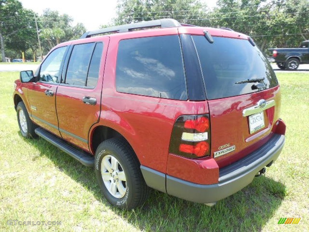 2006 Explorer XLS - Redfire Metallic / Stone photo #3