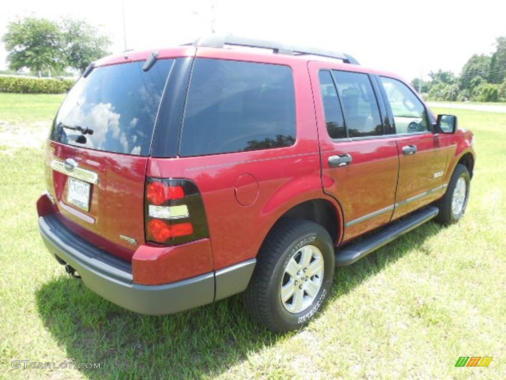 2006 Explorer XLS - Redfire Metallic / Stone photo #9