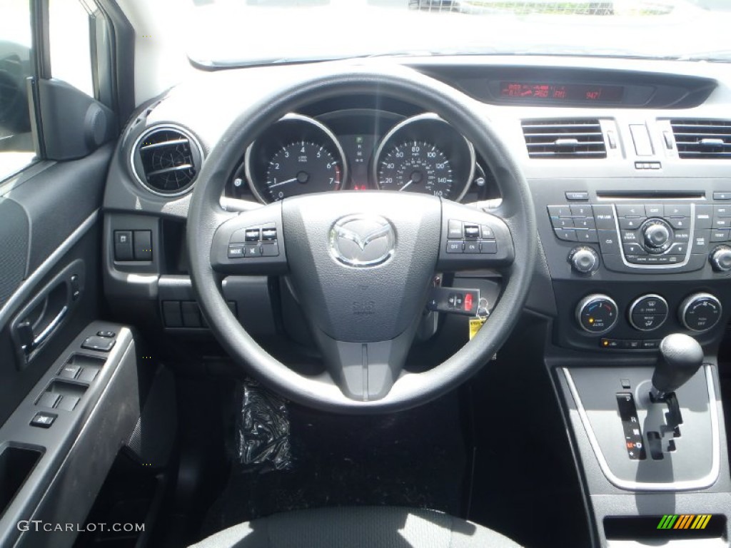 2013 MAZDA5 Sport - Liquid Silver Metallic / Black photo #13