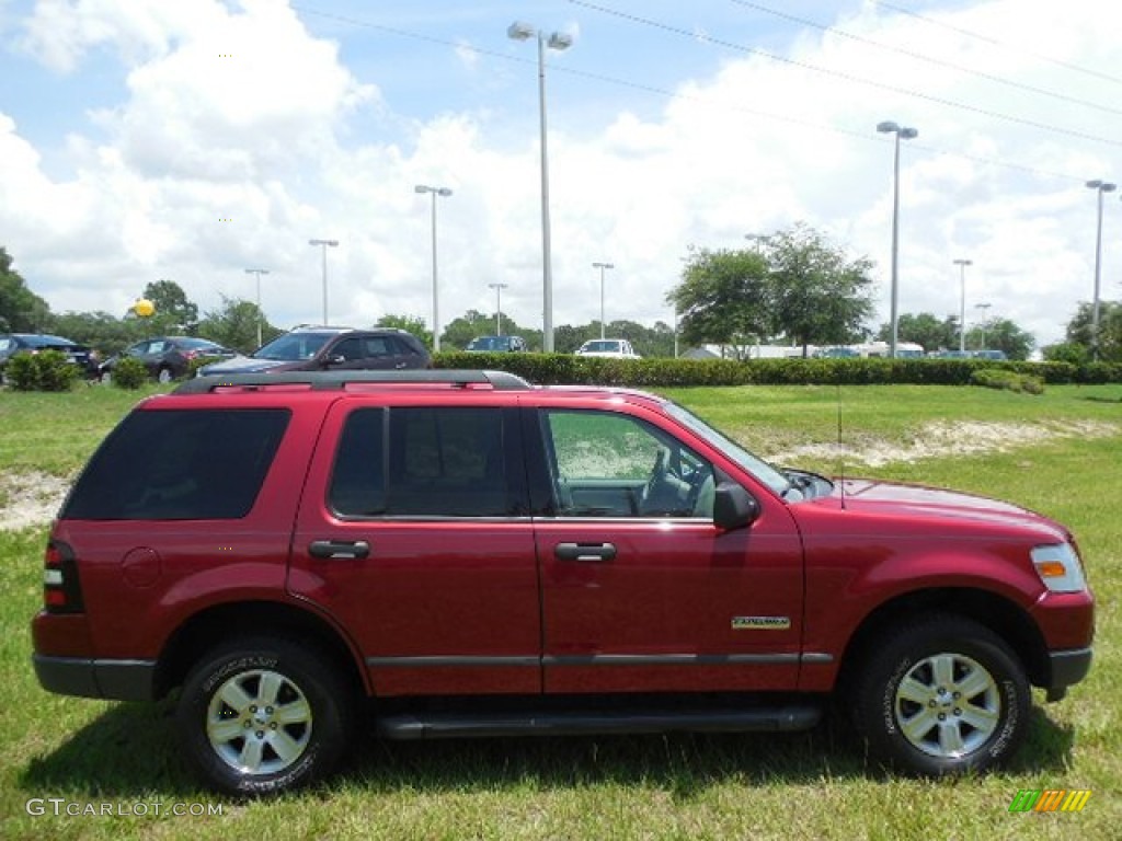 2006 Explorer XLS - Redfire Metallic / Stone photo #10