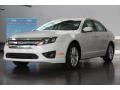 2012 White Platinum Tri-Coat Ford Fusion SEL V6  photo #3