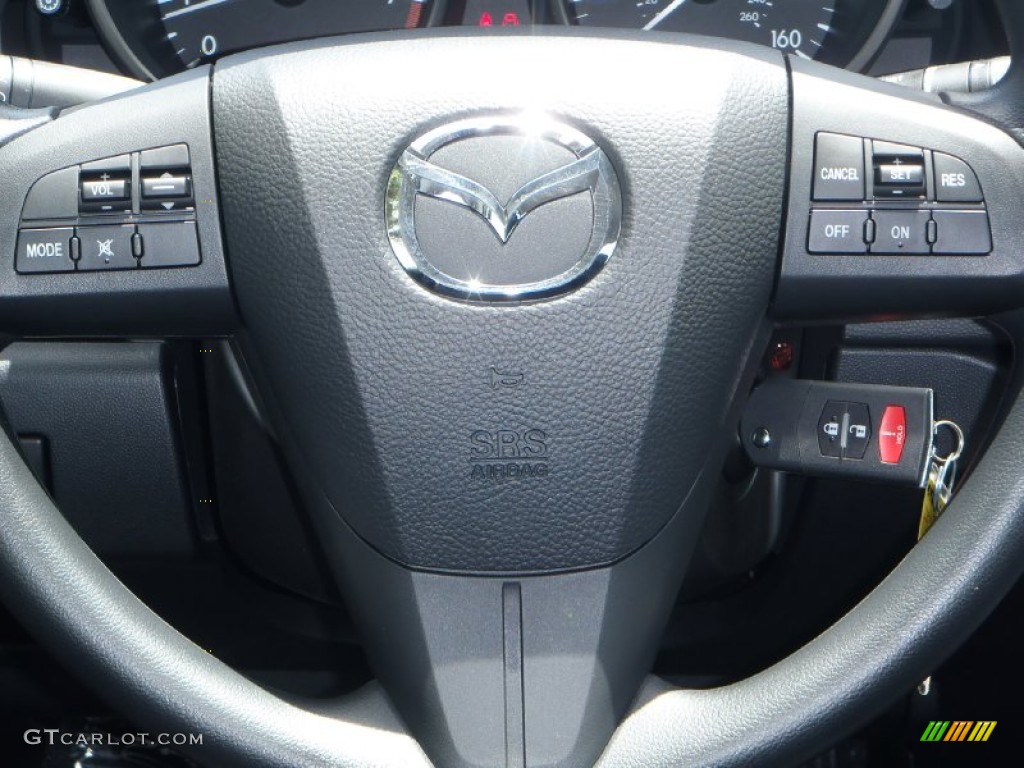 2013 MAZDA5 Sport - Liquid Silver Metallic / Black photo #14