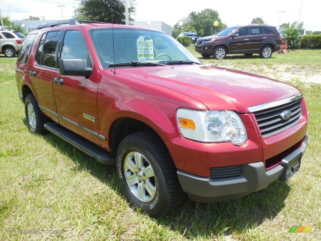 2006 Explorer XLS - Redfire Metallic / Stone photo #11