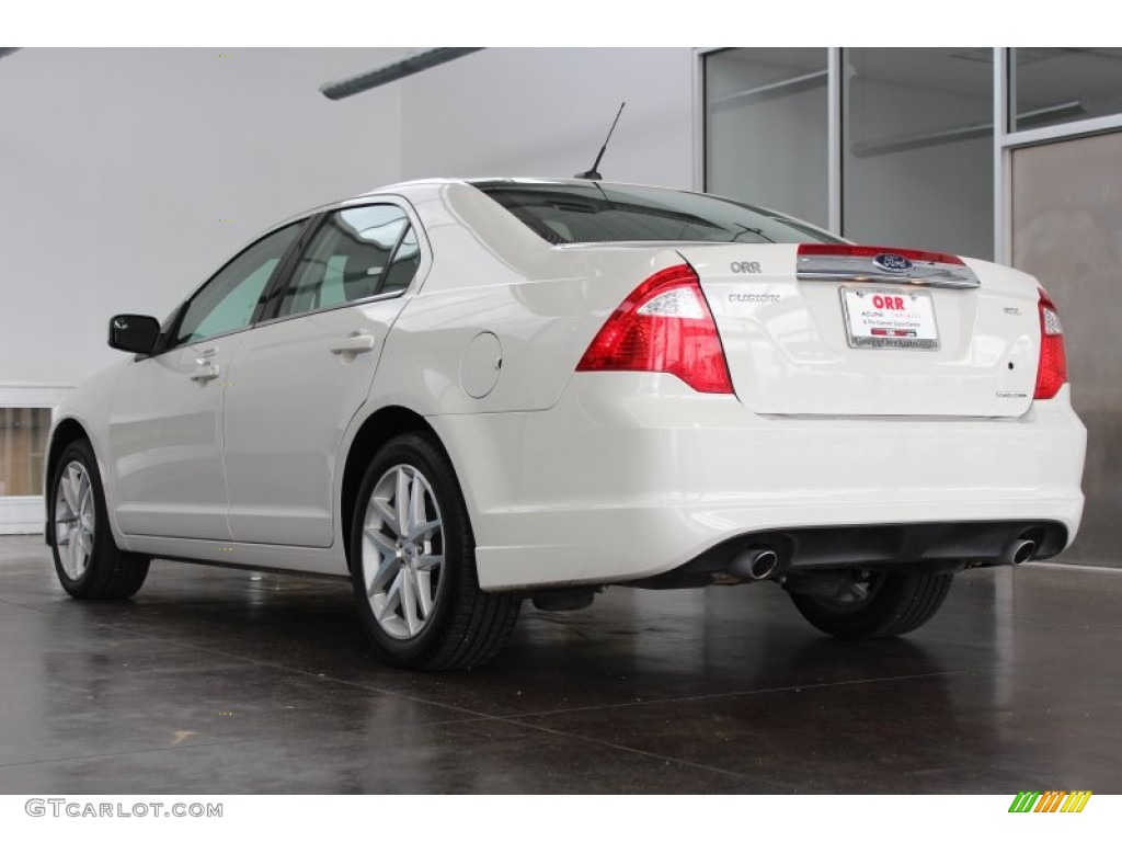 2012 Fusion SEL V6 - White Platinum Tri-Coat / Medium Light Stone photo #5