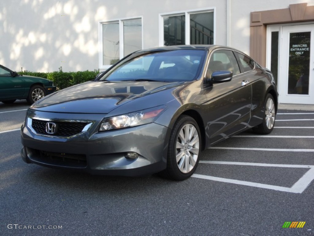 2008 Accord EX-L V6 Coupe - Polished Metal Metallic / Black photo #4