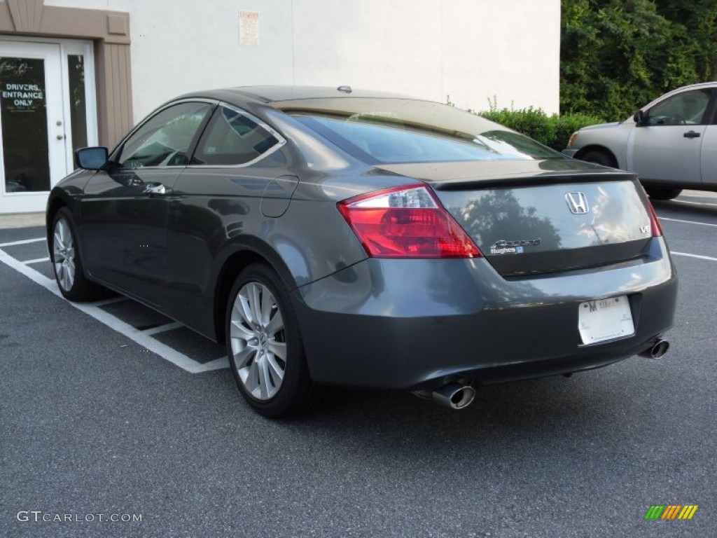 2008 Accord EX-L V6 Coupe - Polished Metal Metallic / Black photo #5