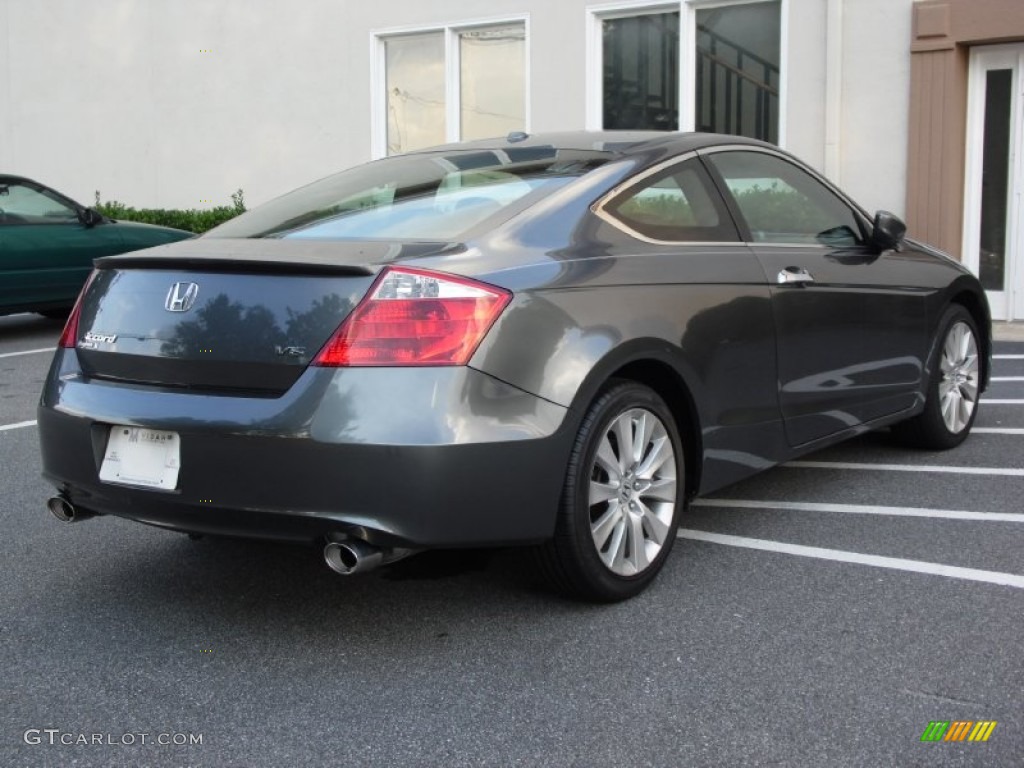 2008 Accord EX-L V6 Coupe - Polished Metal Metallic / Black photo #6