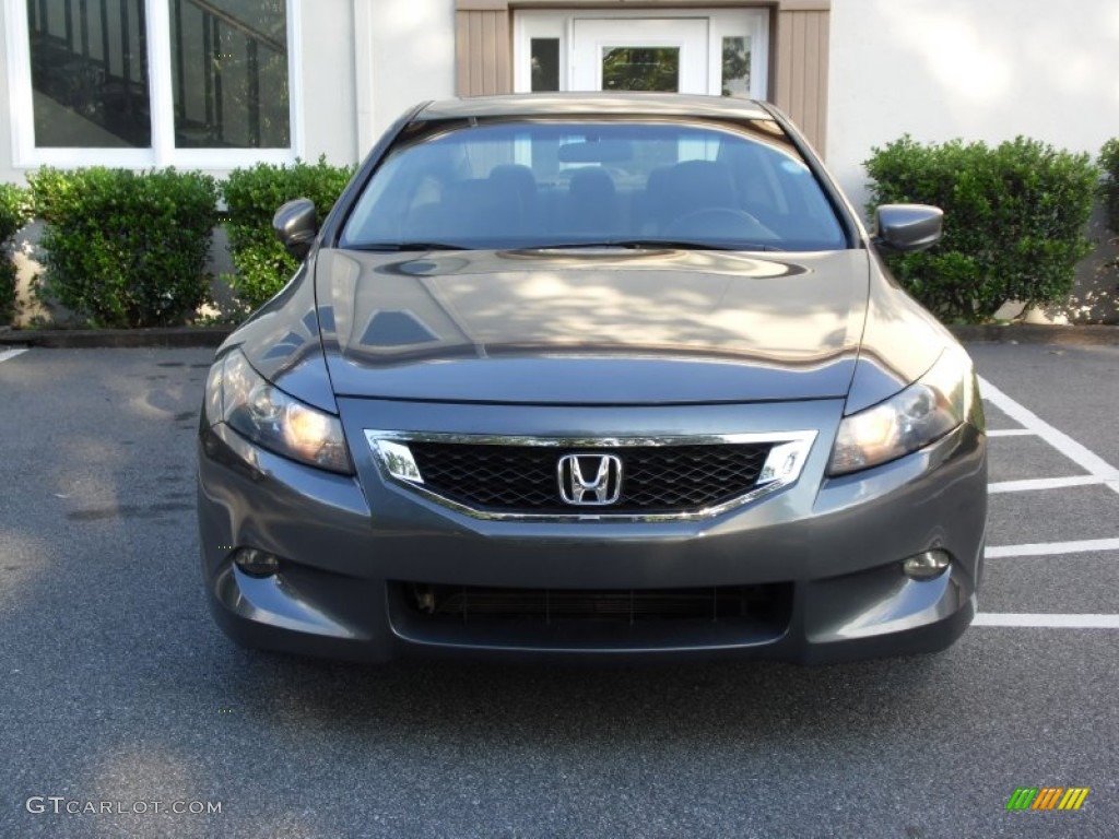 2008 Accord EX-L V6 Coupe - Polished Metal Metallic / Black photo #11