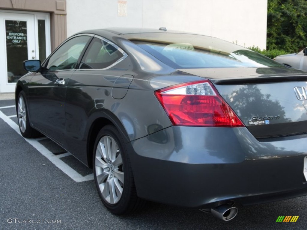 2008 Accord EX-L V6 Coupe - Polished Metal Metallic / Black photo #12