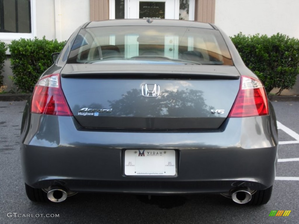 2008 Accord EX-L V6 Coupe - Polished Metal Metallic / Black photo #14