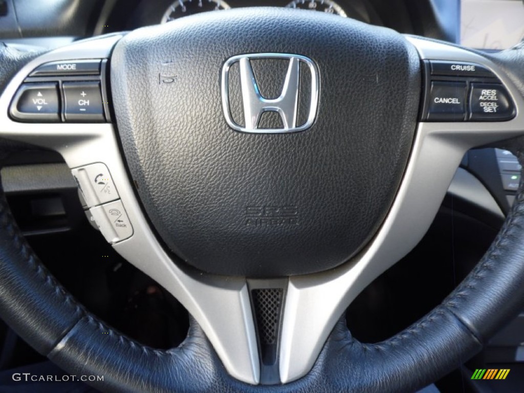 2008 Accord EX-L V6 Coupe - Polished Metal Metallic / Black photo #17