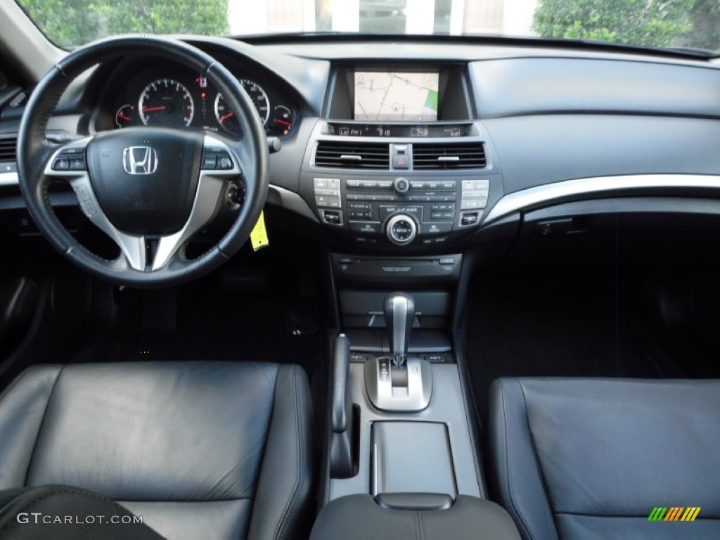 2008 Accord EX-L V6 Coupe - Polished Metal Metallic / Black photo #23