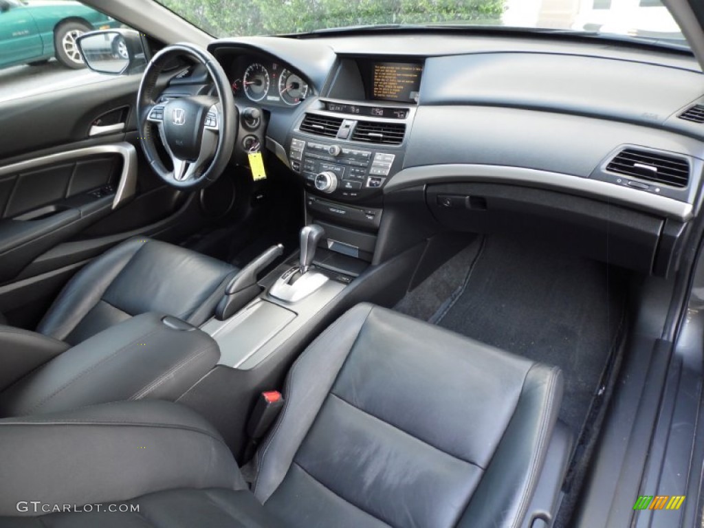 2008 Accord EX-L V6 Coupe - Polished Metal Metallic / Black photo #25