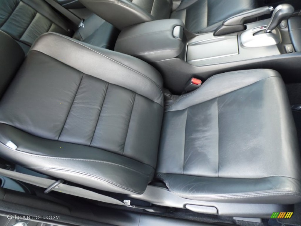 2008 Accord EX-L V6 Coupe - Polished Metal Metallic / Black photo #27
