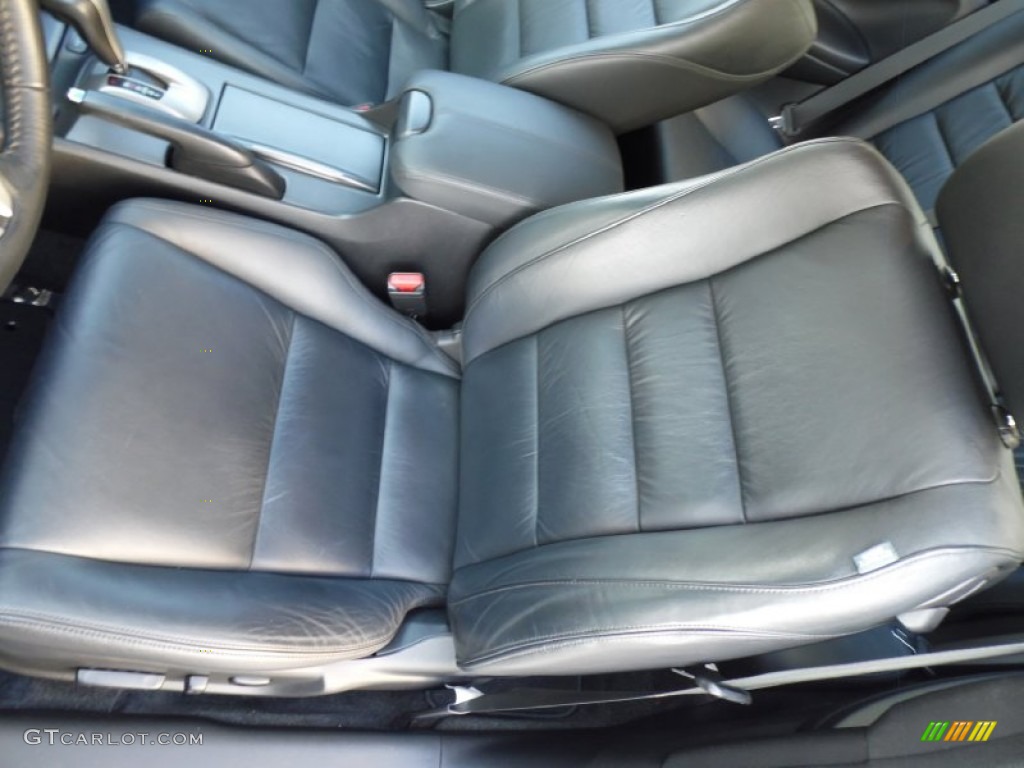 2008 Accord EX-L V6 Coupe - Polished Metal Metallic / Black photo #28